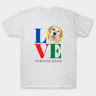 Love Service Dogs Light T-Shirt